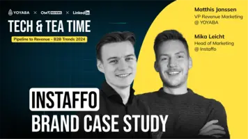 Tech & Tea Time – Vol. 1  |  Matthis Janssen, YOYABA & Mika Leicht, Instaffo – "Brand Case Study"