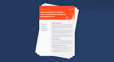 Empower agents in real time with conversational intelligence and generative AI