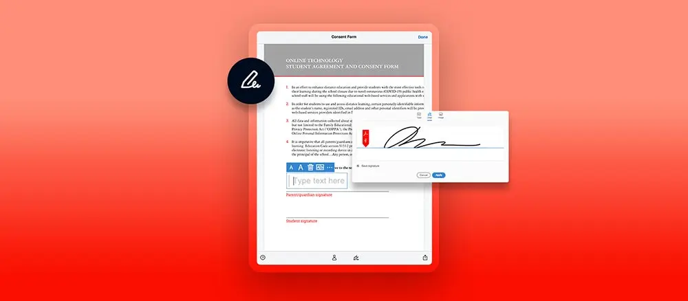 Simplify school with electronic school forms and Acrobat for students