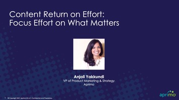 Content Return on Effort