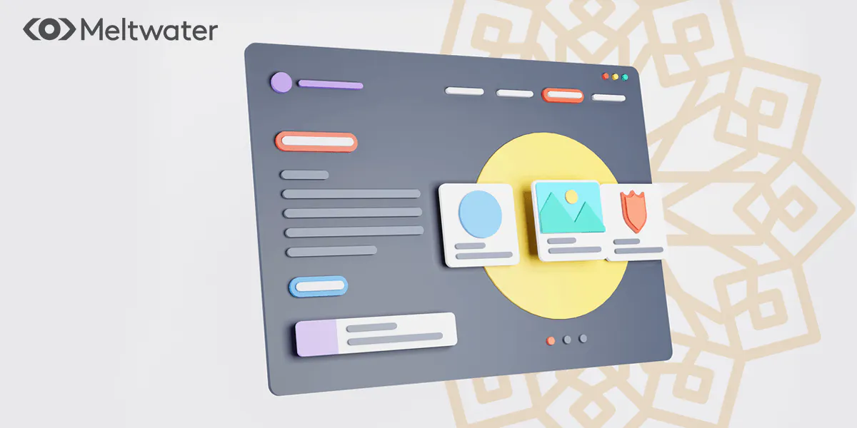 Arabic User Interface by Meltwater for Social Listening