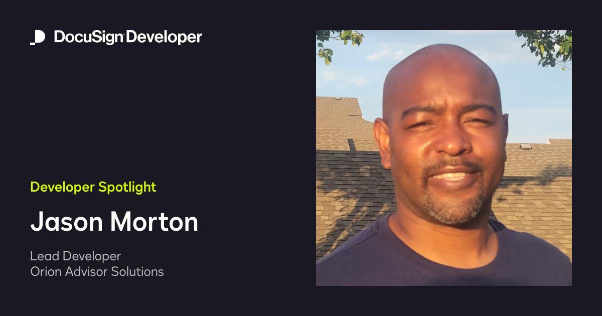 Developer Spotlight: Jason Morton, Orion Advisor Solutions