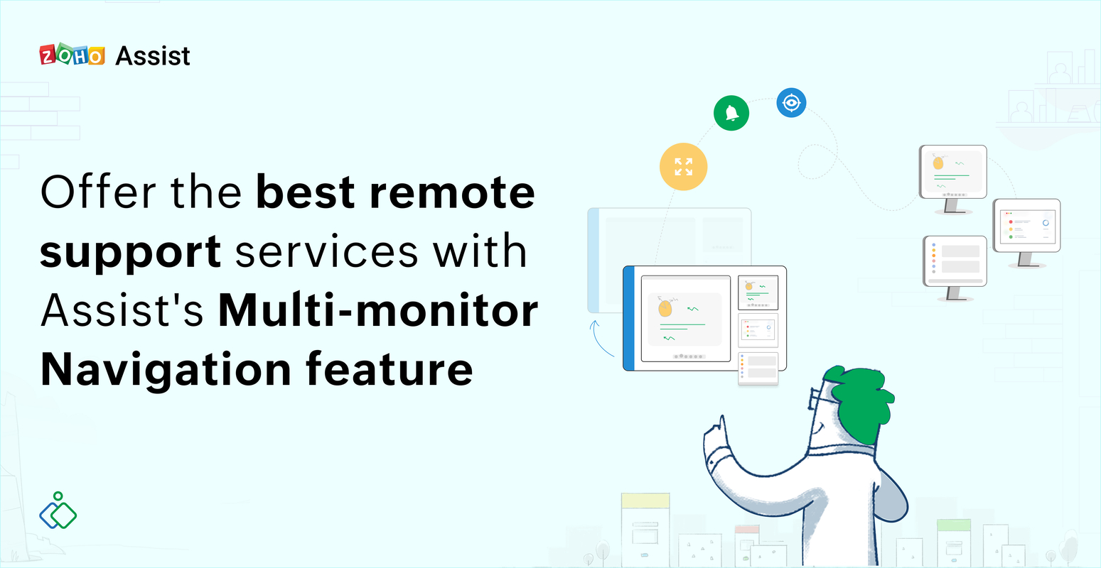 Connect and view multiple monitors concurrently during a session