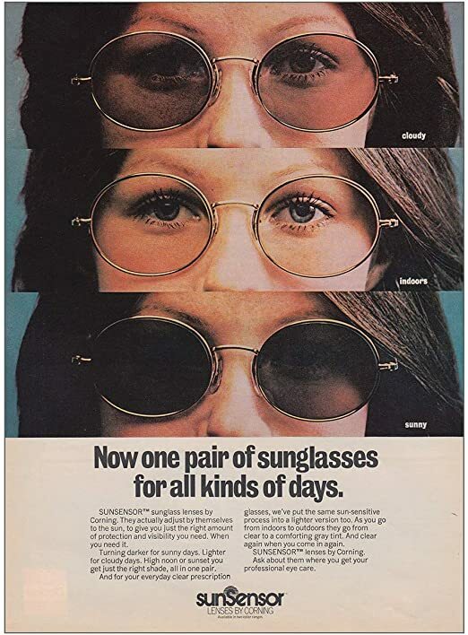 One Pair of Sunglasses for All Kinds of Days (SunSensor) - Swipe File
