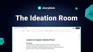 Storyblok's Ideation Room: A collaborative space powered by AI