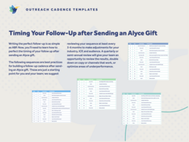 Prospecting Sequences for Gifting