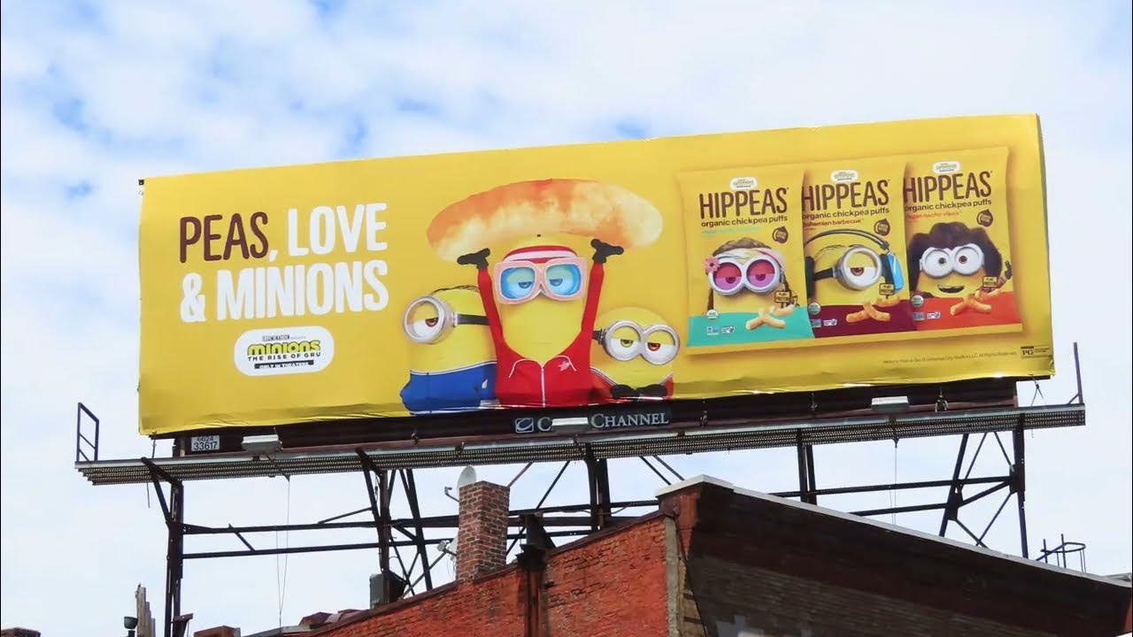 HIPPEAS x Minions: The Rise of Gru OOH Campaign