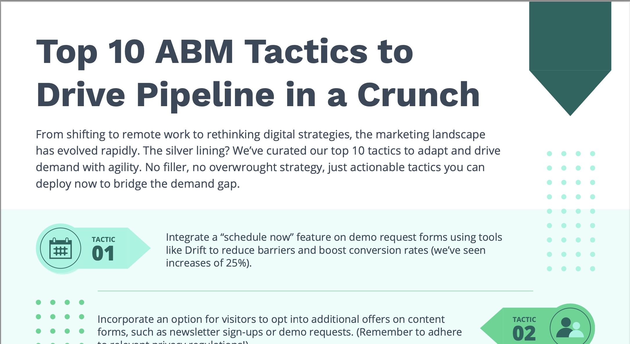 Top 10 ABM Tactics to Drive Pipeline in a Crunch