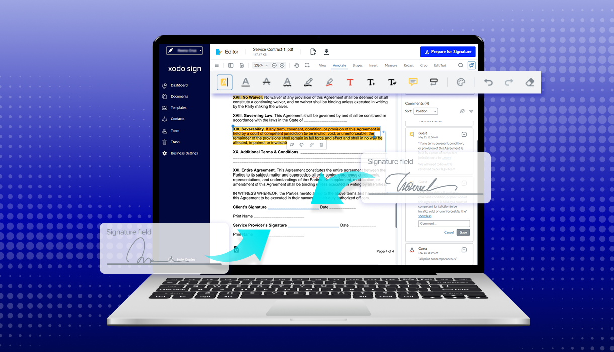 How to Edit and E-Sign Documents with Xodo Sign