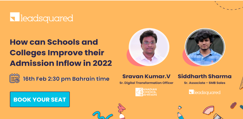 [Webinar] How can Schools and Colleges Improve their Admission Inflow in 2022