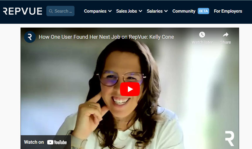 How One RepVue User Landed Her Next Sales Job