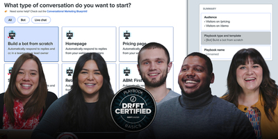 Become a Drift Expert. Take the Playbook Basics Certification Today.