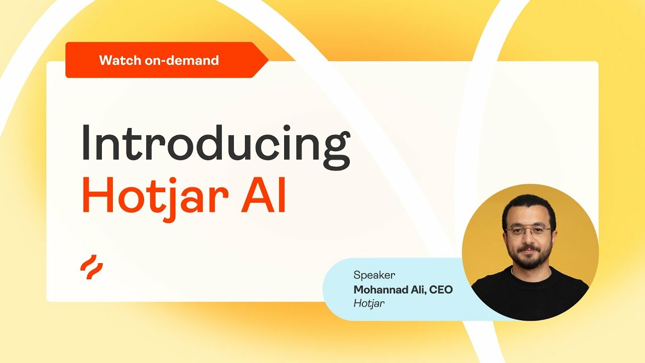 Introducing Hotjar AI, featuring our CEO