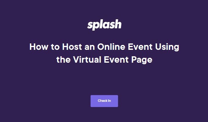 How to Host an Online Event Using the Virtual Event Page