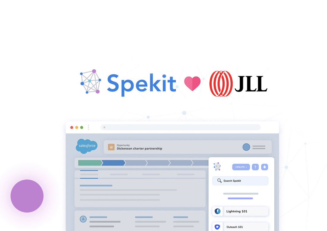 JLL saves time and boosts efficiency with Spekit's seamless in-app learning platform