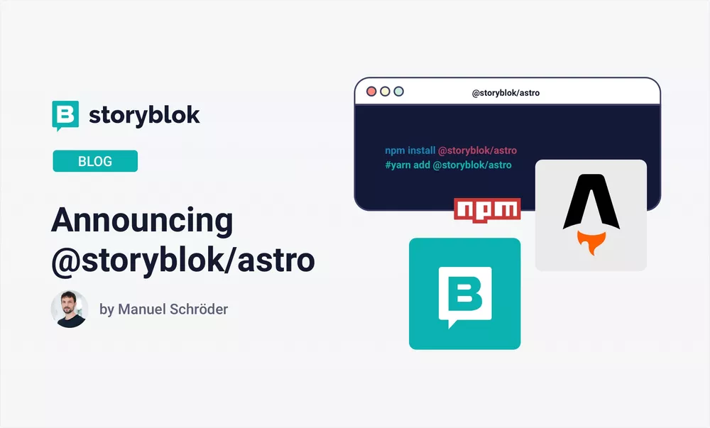 Announcing @storyblok/astro