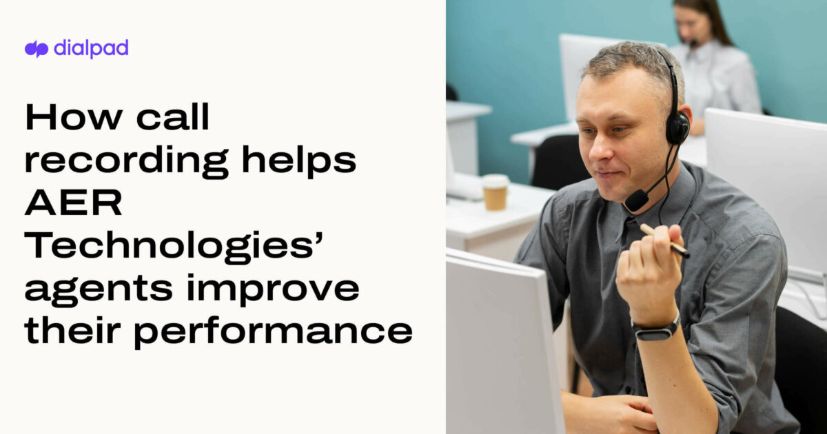 Call Recording Helps AER Technologies' CC Agents