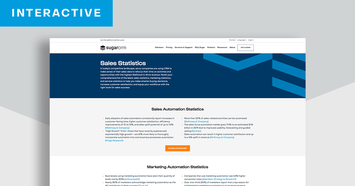 Sales Statistics | Facts on Sales Processes & Tools