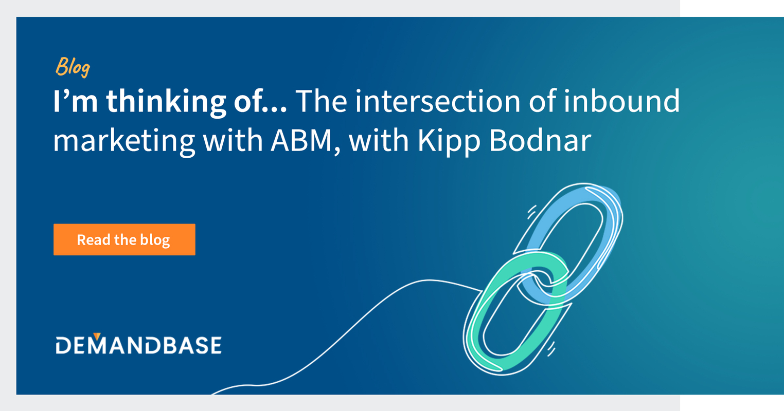 I'm Thinking Of...  The Intersection of Inbound Marketing with ABM, With Kipp Bodnar