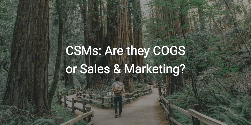 CSMs: Are they COGS or Sales & Marketing? | Customer Success and Product Experience Software | Gainsight