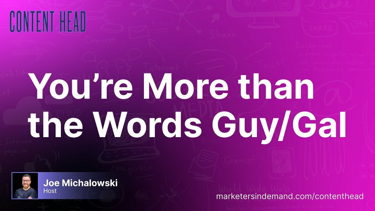 You're More than the Words Guy/Gal