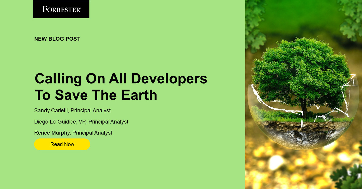 Calling On All Developers To Save The Earth