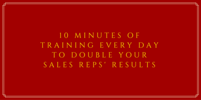 10 Minutes of Training That Will Double Your Sales Results | Nimble Blog