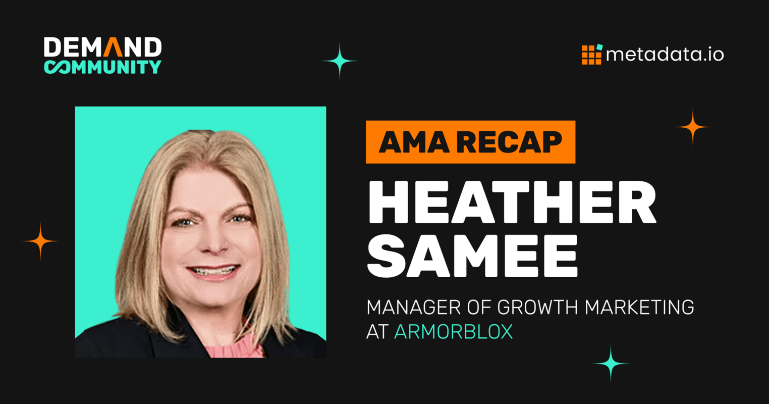 DEMAND Community AMA Recap: Heather Samee