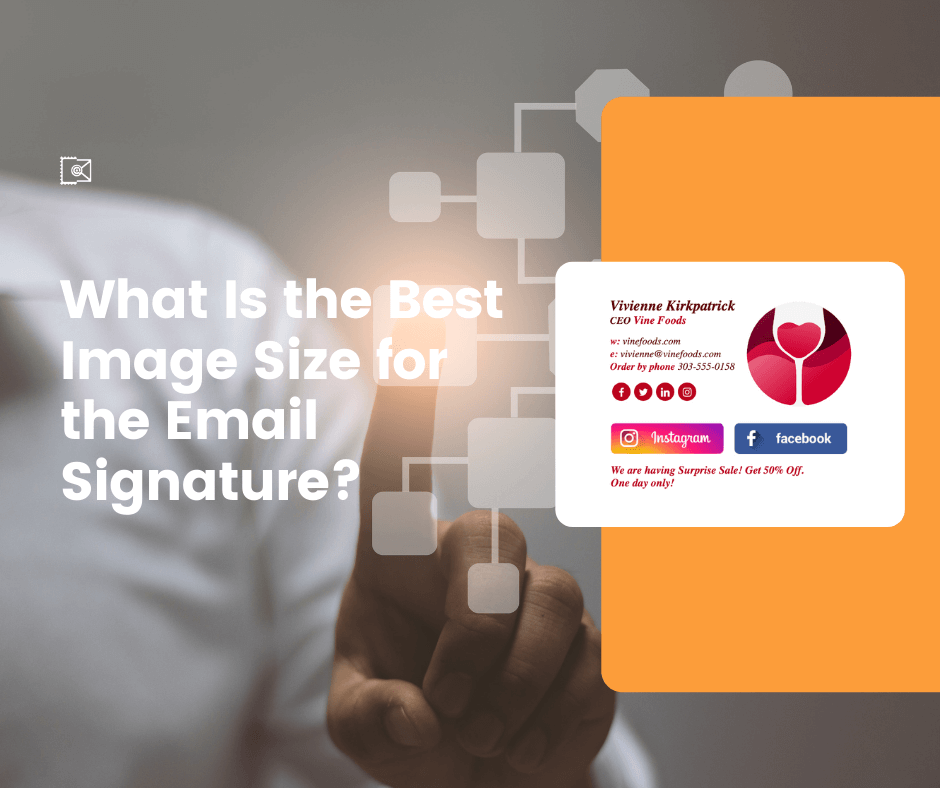 What Size Should Image Be for the Email Signature?