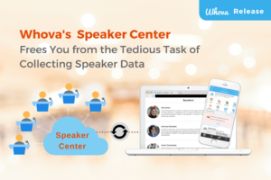 Tired of Emailing Back and Forth to Collect Speaker Data? Whova's Speaker Center Comes to the Rescue!