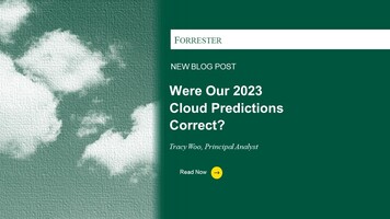 Were Our 2023 Cloud Predictions Correct?