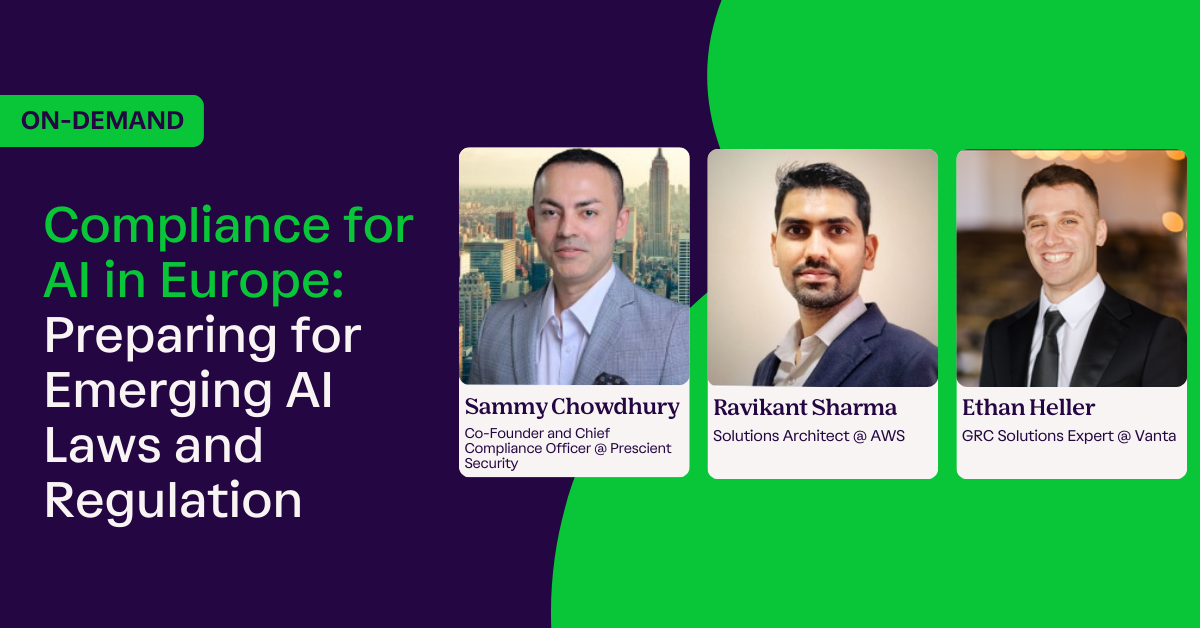 Compliance for AI in Europe: Preparing for Emerging AI Laws and Regulation