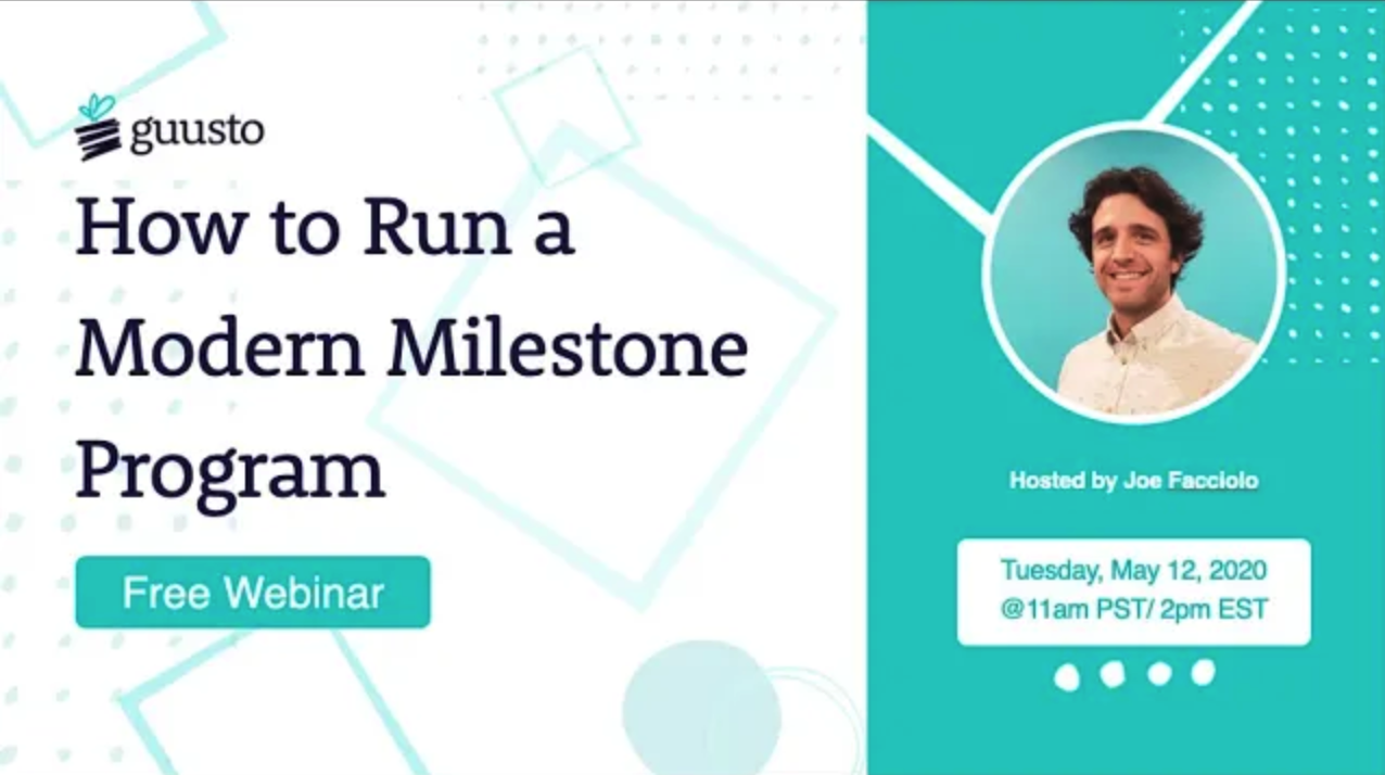 How to Run a Modern Milestone Program
