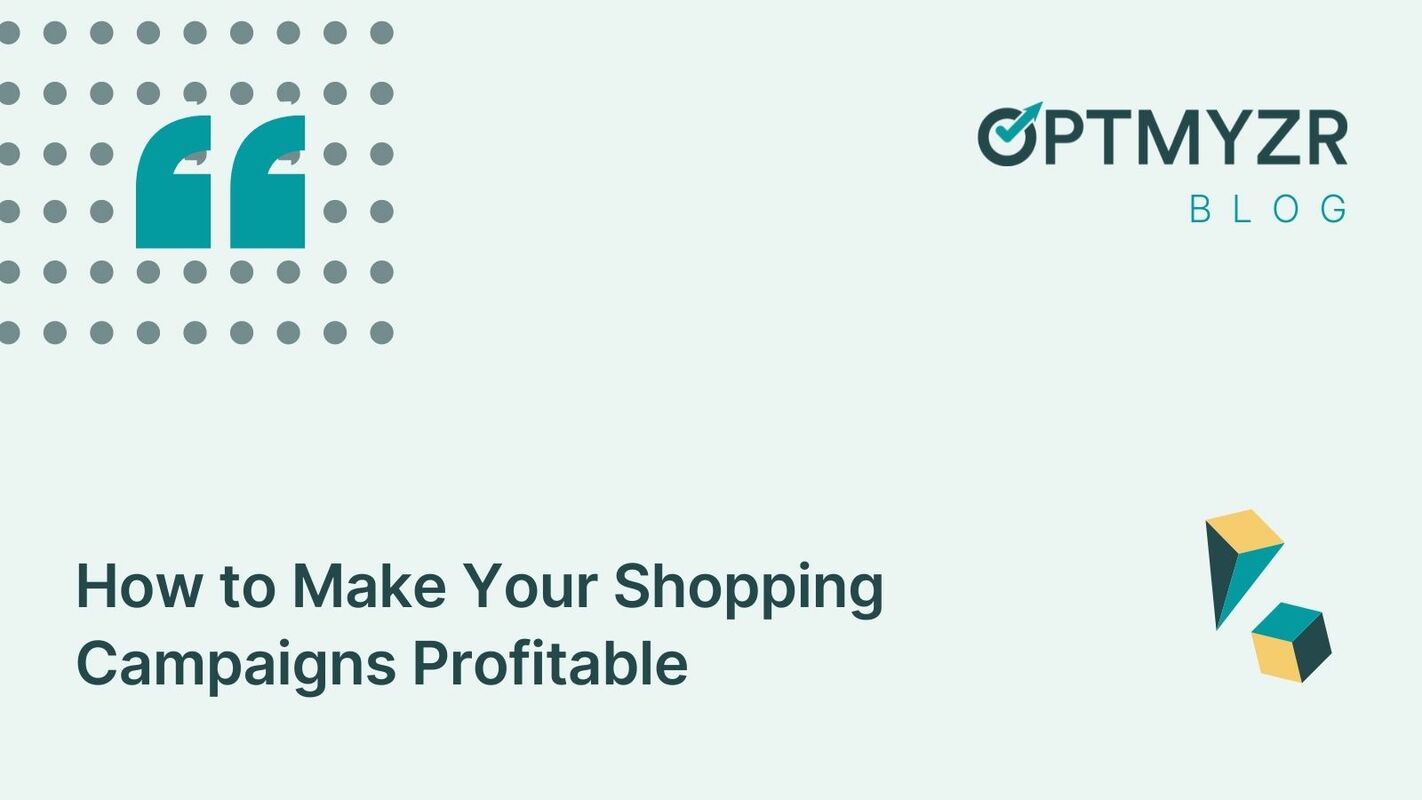 How to Make Your Shopping Campaigns Profitable