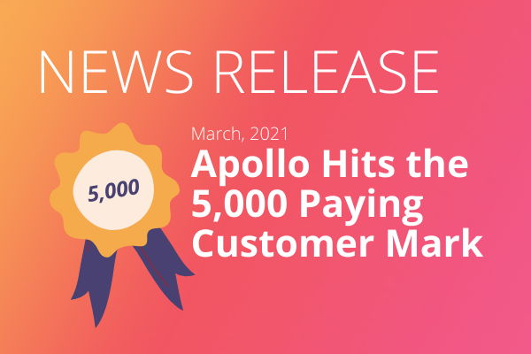 Apollo.io Crossed the 5,000 Paying Customer Mark - Apollo Blog