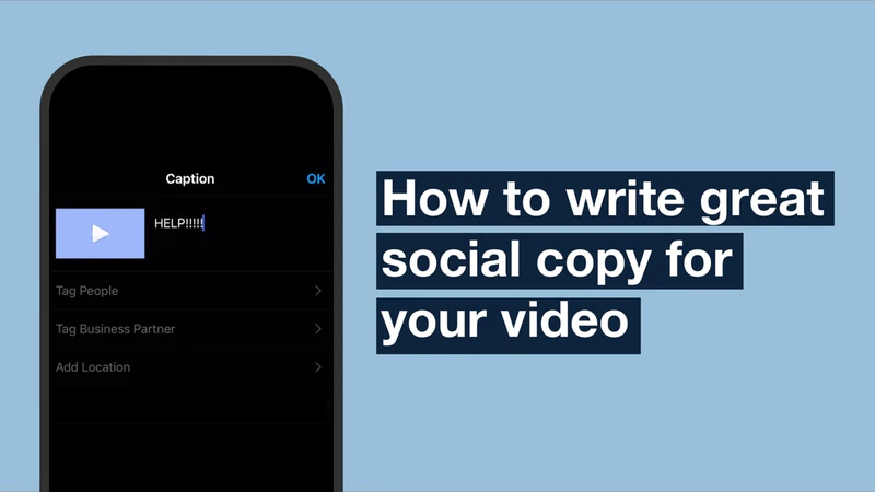How to write great social media copy for your video