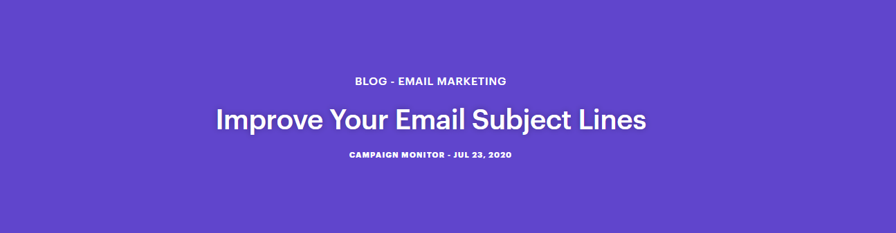 Improve Your Email Subject Lines