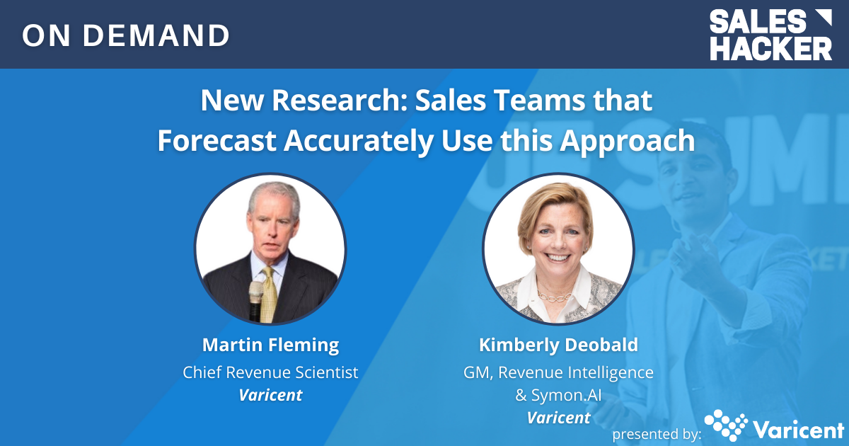 New Research: All Sales Teams that Forecast Accurately Use this Approach