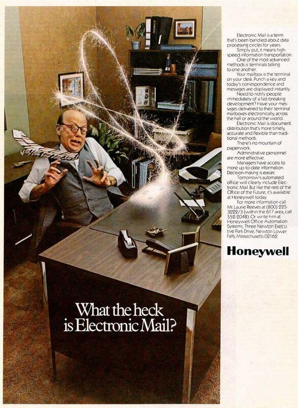 1977 Honeywell "Electronic Mail" Ad - Swipe File