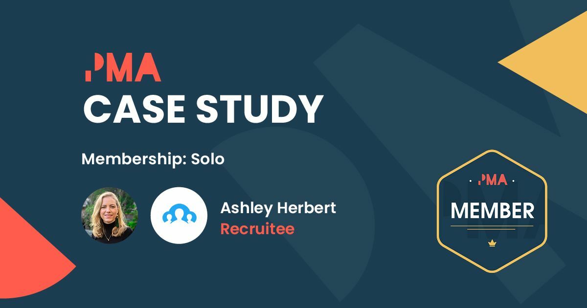 "I encourage everyone to become part of PMA's community." - Recruitee