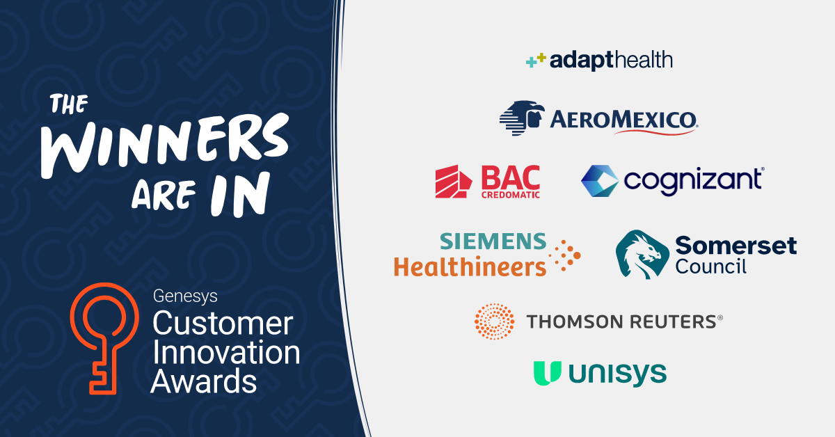 Announcing the Winners of the 2023 Genesys Customer Innovation Awards