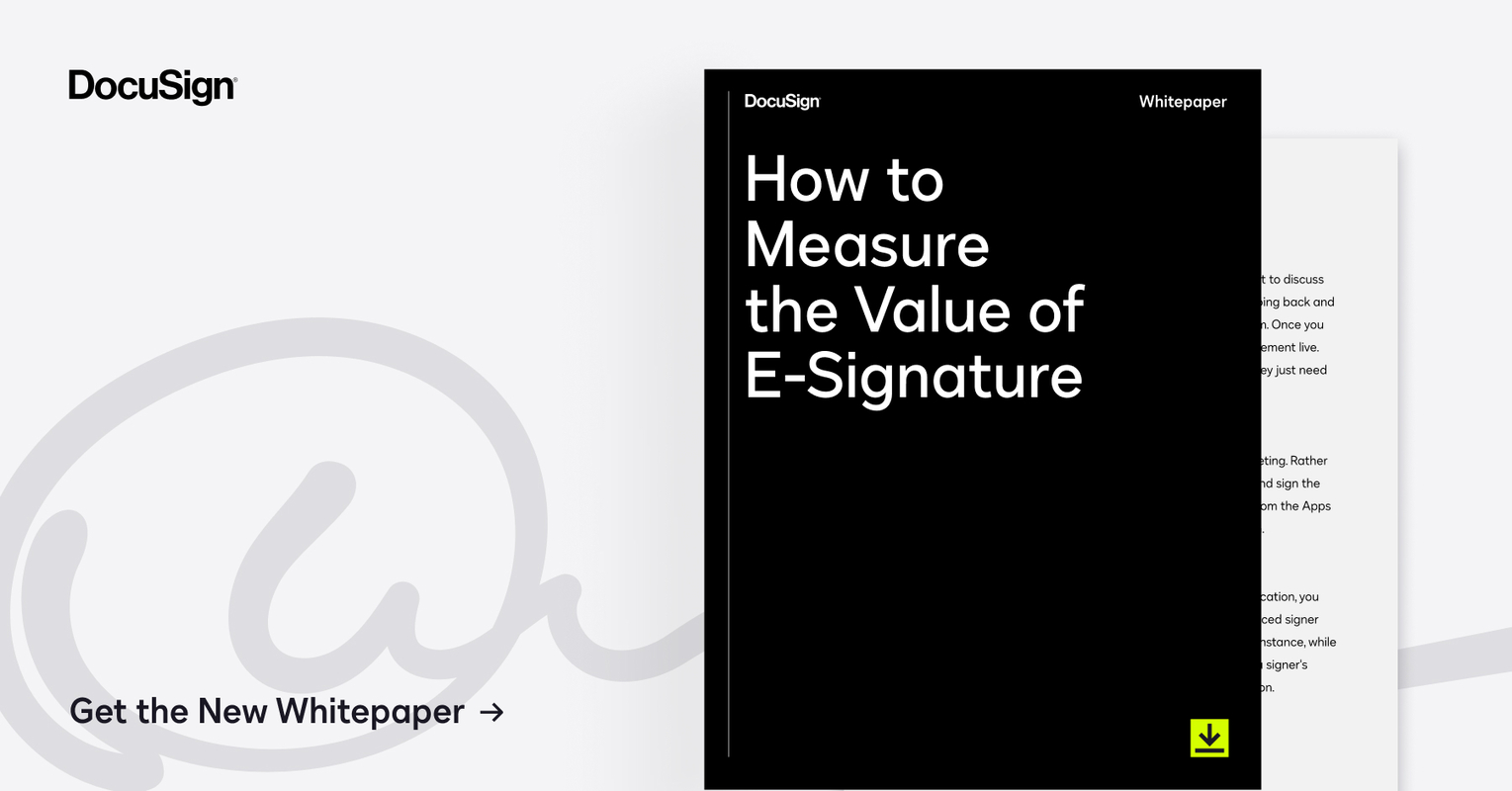 Building a Business Case for Electronic Signature