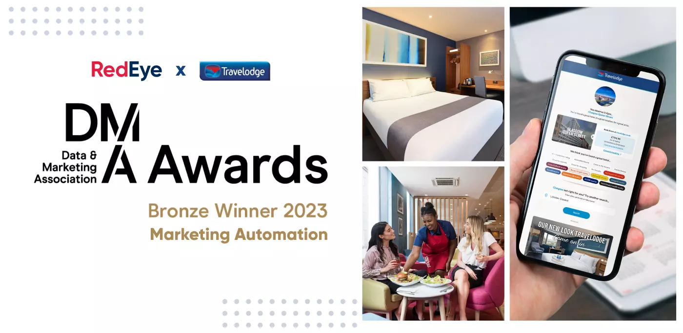 RedEye and Travelodge win Bronze for Marketing Automation at the DMA Awards 2023