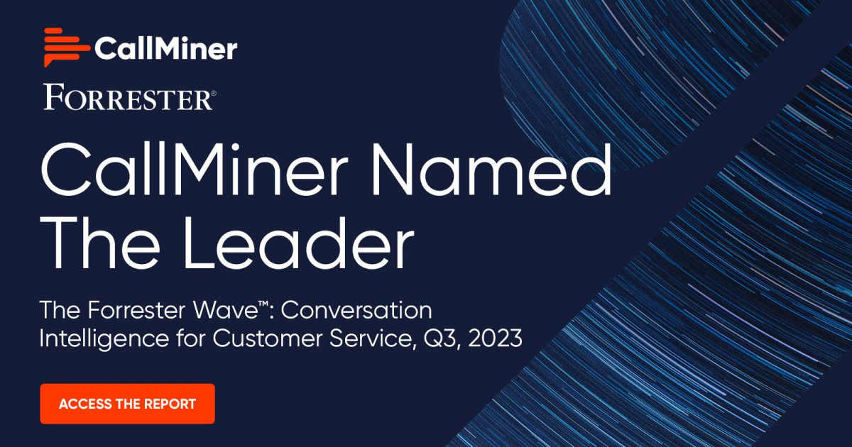 CallMiner Named the Only Leader in Conversation Intelligence for Customer Service