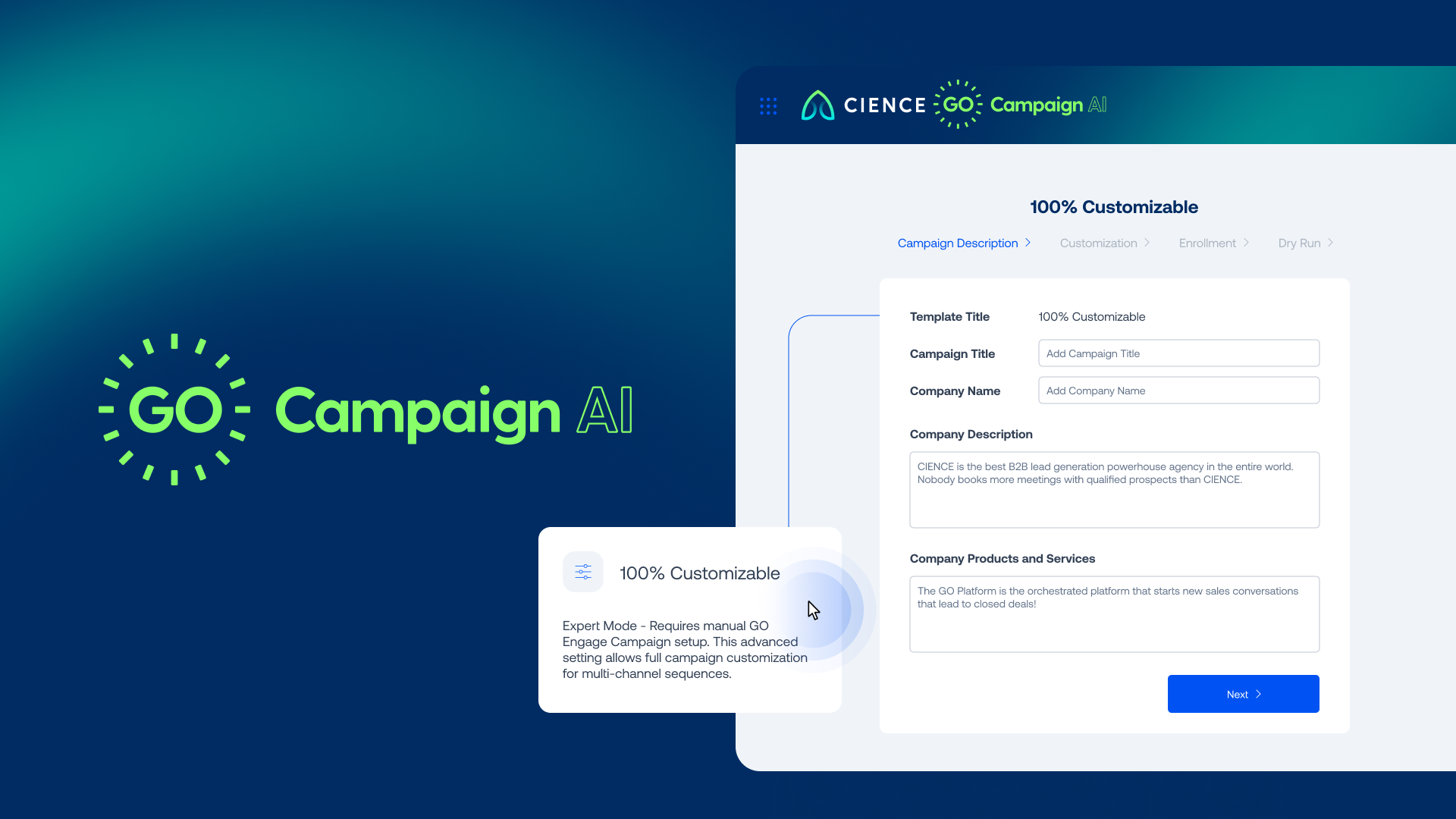 CIENCE GO Campaign AI: Personalization at Scale
