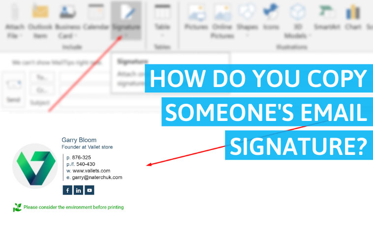 How Do You Copy Someone's Email Signature?