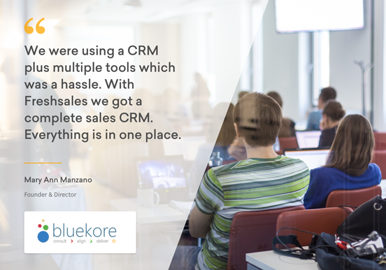 How Bluekore saved 40% of its cost with Freshsales CRM Software
