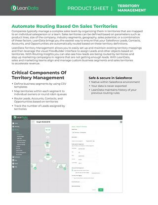Territory Management Datasheet