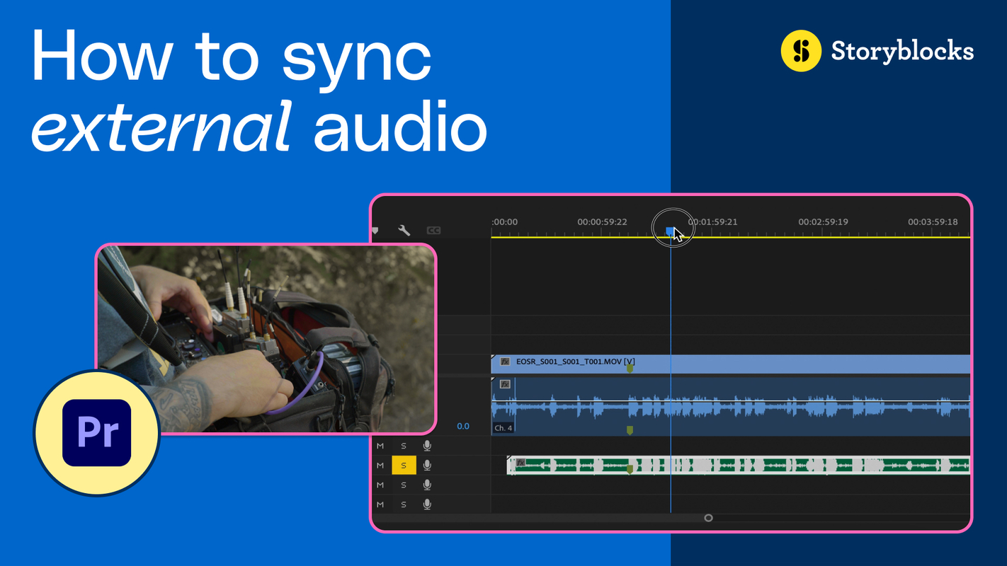 How to sync audio and video in Premiere Pro