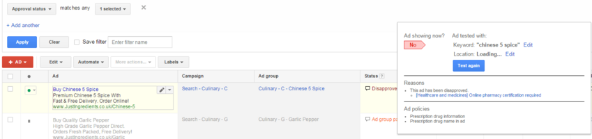 3 Common AdWords Ad Disapprovals That Have Nothing to Do With the Advertiser